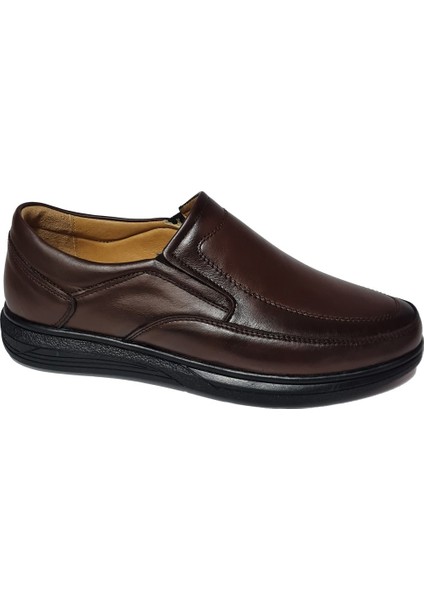 Bağsız Kat Kat Model Hakiki Deri Erkek Günlük Comfort Ayakkabı AY-970-K fiyatları