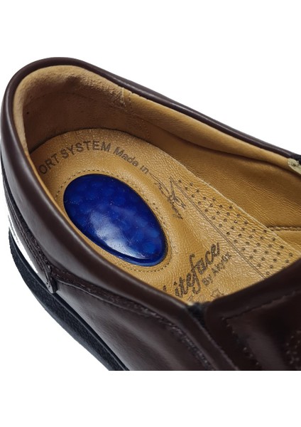 Bağsız Kat Kat Model Hakiki Deri Erkek Günlük Comfort Ayakkabı AY-970-K fırsatları