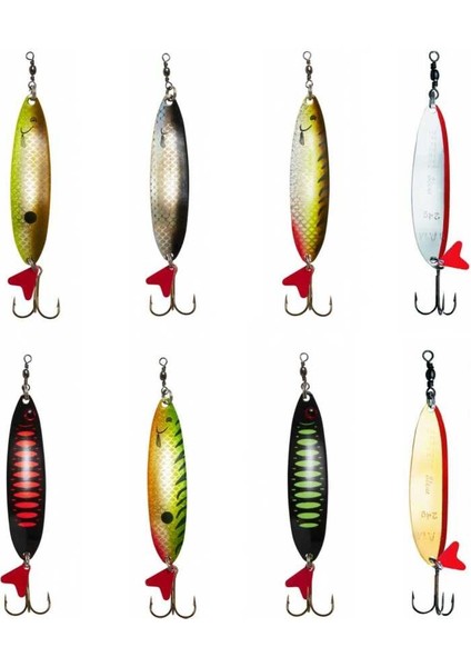 Effzett Standard Spoon Slim 8 cm 24 gr Sinking Kaşık Olive/chartreuse Uv