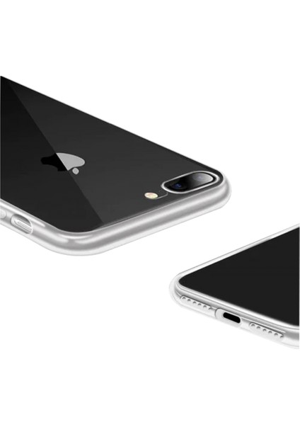 Kalyonaksesuar iPhone 7/8 Plus Kılıf Lüx Şeffaf Silikon Kılıf