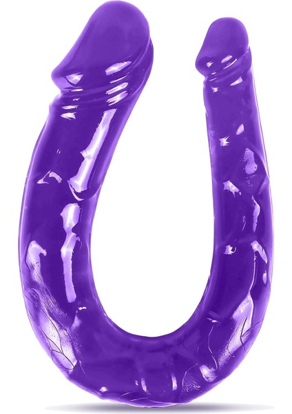 Çift Başlı Esnek Yumuşak Jel Dokuda 28 Cm  Vajina Çift Taraflı Dildo Penis