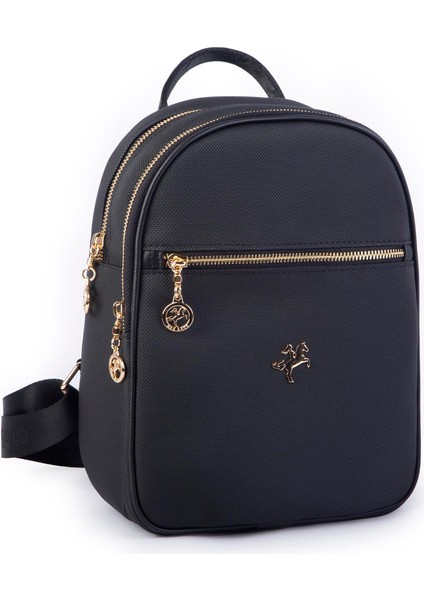 Kadın Sırt Çantası Siyah Lacste