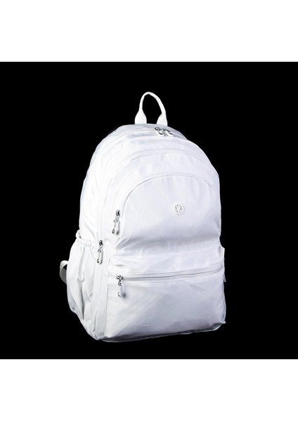 Unisex Büyük Boy Su Geçirmez (waterproof) Hafif Sırt Çantası Beyaz