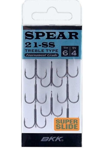 Spear-21 Ss Üçlü Olta Iğnesi 10 8 Pcs