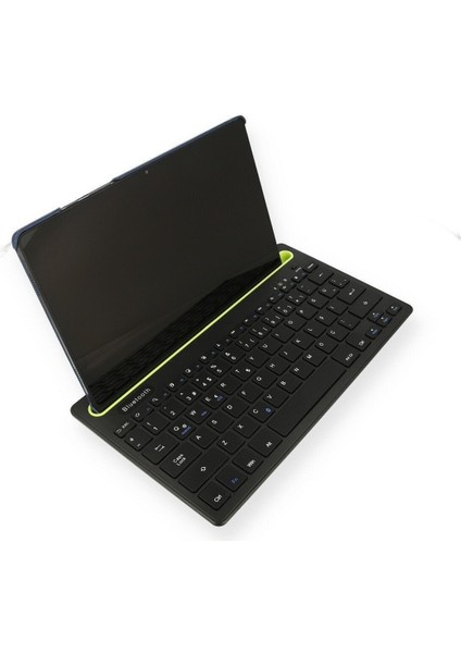 Bluetooth 5.0 Standlı Türkçe Q Klavye - Bilgisayar, Telefon, Tablet ve Televizyon Uyumlu, Ergonomik Tasarım, Çoklu Cihaz Desteği