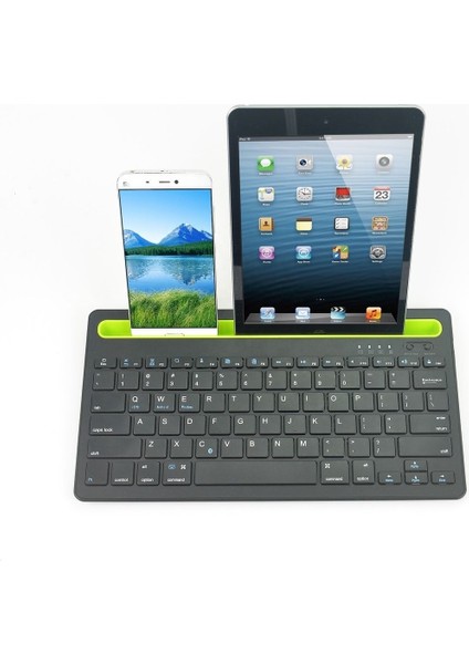 Bluetooth 5.0 Standlı Türkçe Q Klavye - Bilgisayar, Telefon, Tablet ve Televizyon Uyumlu, Ergonomik Tasarım, Çoklu Cihaz Desteği fırsatları