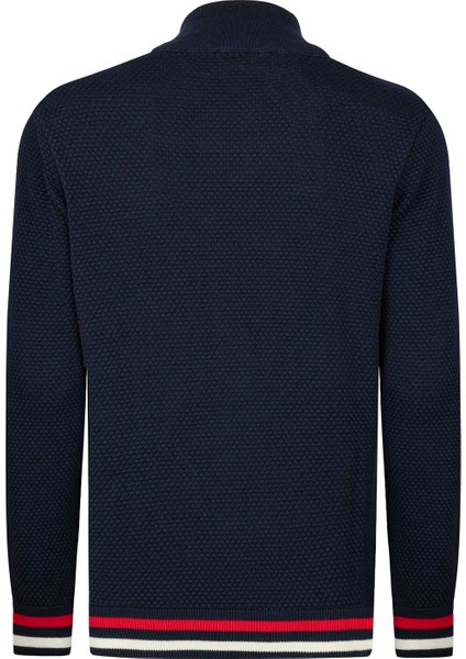 Erkek Nopen Desen Yarım Fermuarlı Kazak modelleri