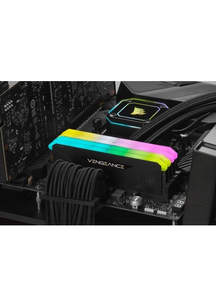 Vengeance RS RGB 16GB (1x 16GB) 3200 MHz DDR4 CL16 Ram - Siyah CMG16GX4M1E3200C16