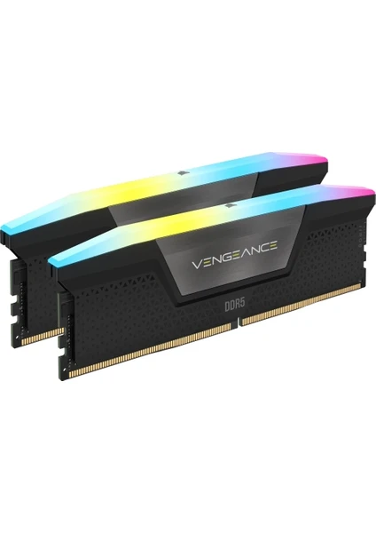 Corsaır Vengeance Rgb 32GB (2X16GB) 6400MHZ Ddr5 CL36 Dual Kit Ram -CMH32GX5M2B6400C36