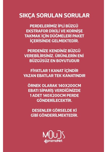 Fenomen Desenli Fon Perde Genç Odası Oturma Odası Süet Dijital Baskılı Ekstrafor Büzgü Tek Kanat