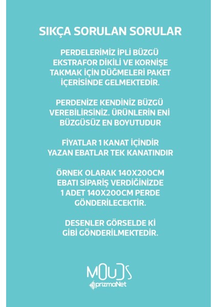 Uyku Desenli Fon Perde Çocuk ve Bebek Odası Süet Dijital Baskılı Ekstrafor Büzgü Tek Kanat