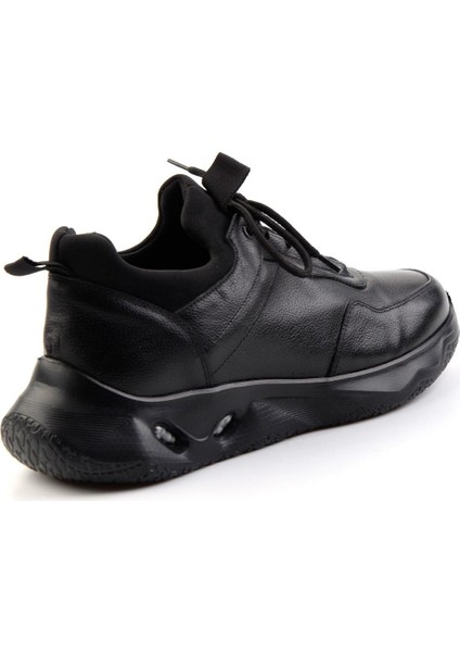 Siyah Deri Erkek Sneaker E01589463303