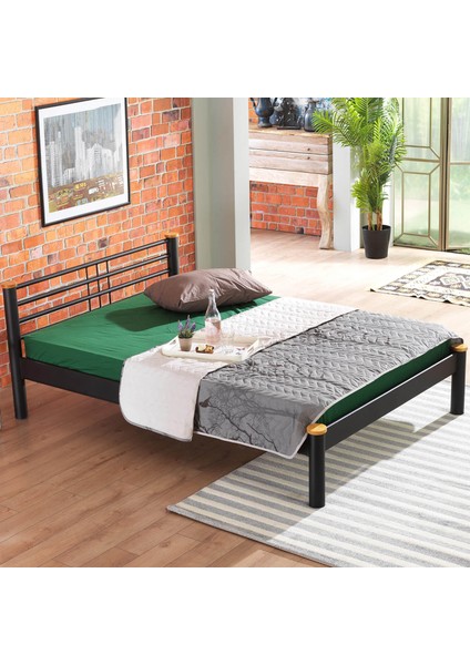 Kappis-S Çift Kişilik Ferforje Metal Karyola-Siyah fiyatları