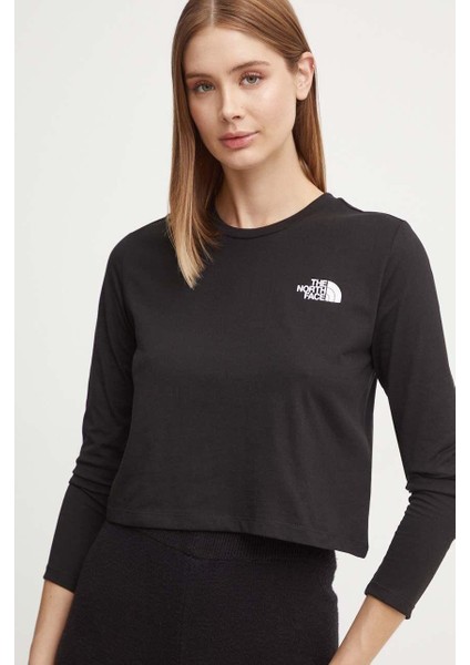 W L/s Sımple Dome Crop Tee Kadın Tişört NF0A89FKJK31