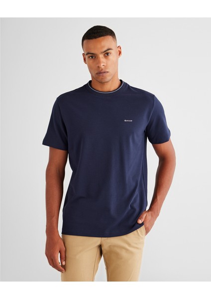 Erkek Lacivert Regular Fit Bisiklet Yaka T-Shirt 2003265.433
