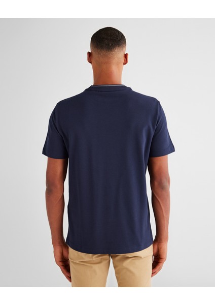 Erkek Lacivert Regular Fit Bisiklet Yaka T-Shirt 2003265.433