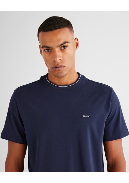 Erkek Lacivert Regular Fit Bisiklet Yaka T-Shirt 2003265.433