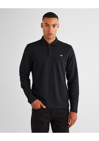 Erkek Siyah Slim Fit Polo Yaka Polo 2424335T.5