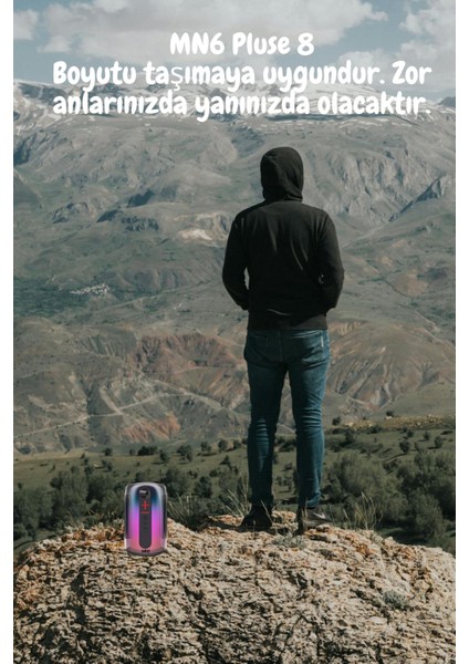 Pluse 8 Mikrofonlu Ses Bombası/Son Çıkan/dekoratif Aydınlatma/led Işıklı Gece Lambası/Yankısız kablosuz Mikrofon-12Saat Oynatma/mikrofonlu Hoparlör