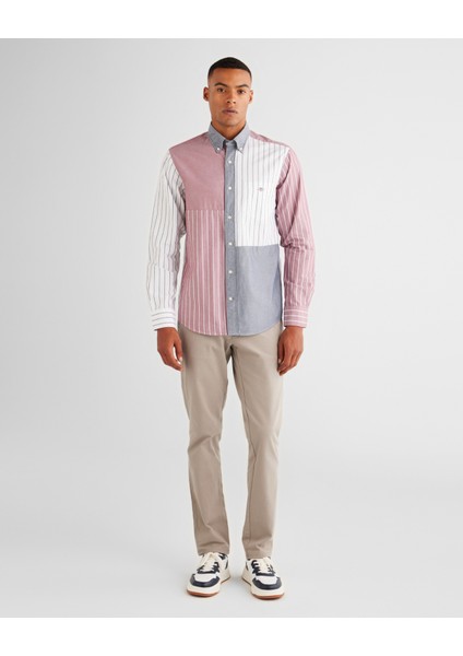 Erkek Yeşil Regular Fit Gömlek Yaka Çizgili Gömlek 3824323T.376 modelleri