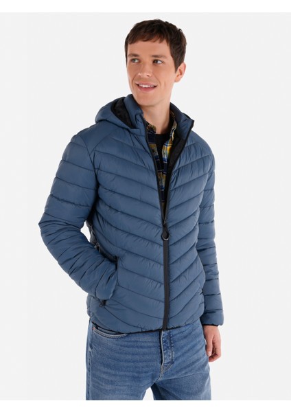 Slim Fit Erkek Mavi Mont