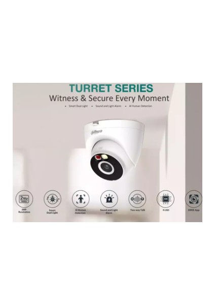 T4A-PV 4mp Fixed-Focal Wi-Fi Turret Network Camera