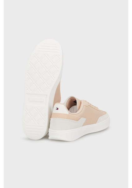 Logolu Süet Sneaker Ayakkabı Kadın Ayakkabı FW0FW08186 Try indirimleri