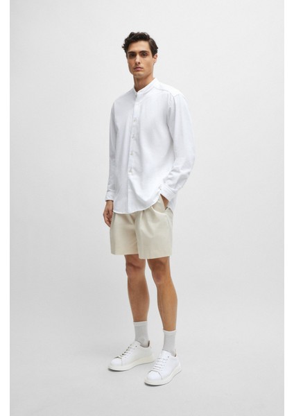 Erkek Marka Logolu Bağcıklı Kaydırmaz Tabanlı Günlük Beyaz Sneaker 50497887-100 fiyatları