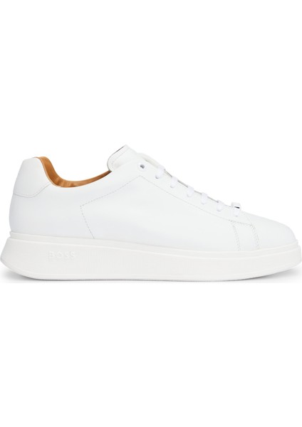 Erkek Marka Logolu Bağcıklı Kaydırmaz Tabanlı Günlük Beyaz Sneaker 50497887-100 modelleri