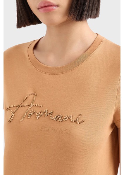 Pamuklu Slim Fit Bisiklet Yaka Tshirt Kadın Tshirt 6DYT51 YJG3Z 1788 fırsatları