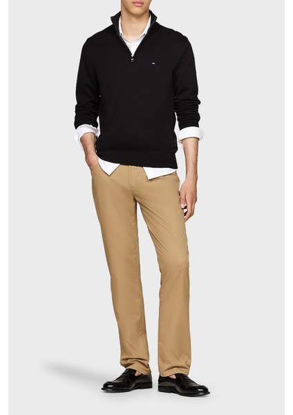 Pamuk Regular Fit Dik Yaka Kazak Erkek Kazak MW0MW37331 Bds fiyatları