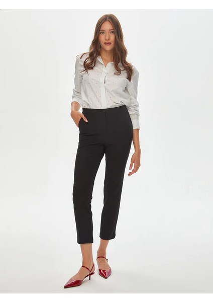 Arka Kemeri Lastikli Slim Fit Pantolon 00088