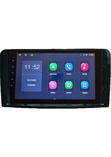 Mercedes Benz Ml serisi 2006-2011 Android Sürüm 13 Kablosuz Carplay Navigasyon Multimedya 9 Inç Ekran 2Gb Ram +32Gb Rom Bellek