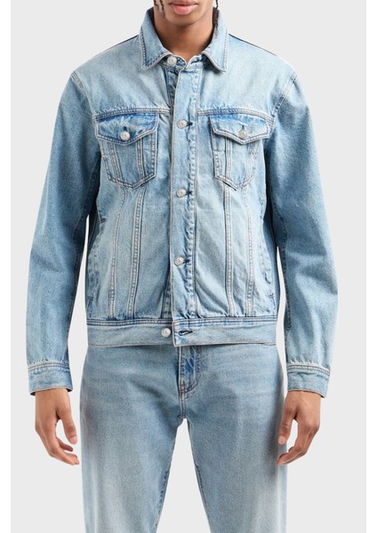 Pamuklu Regular Fit Kot Ceket Erkek Kot Ceket 8nzbp4 Z2P1Z 1500