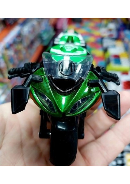 Motor Kavasakı Ninja 250R Oyuncak Motorsiklet Metal Plst Model Çekbırak Oyuncak Motosiklet