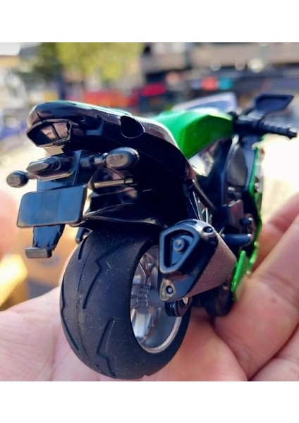Motor Kavasakı Ninja 250R Oyuncak Motorsiklet Metal Plst Model Çekbırak Oyuncak Motosiklet modelleri