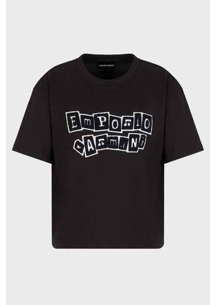 Logolu Pamuk Regular Fit Tshirt Kadın Tshirt 6D2T7H 2J4EZ 0999 indirimleri