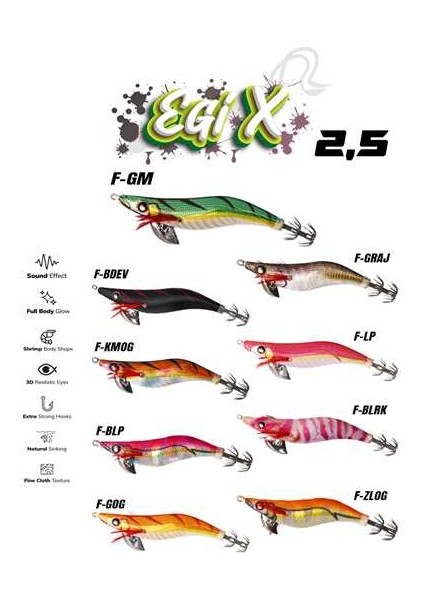 Egix 2.5 10GR Kalamar Zokası F-Zlog