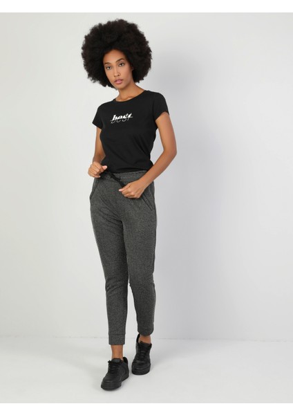 Regular Fit Jogger Kadın Gri Eşofman Altı Cl1047132