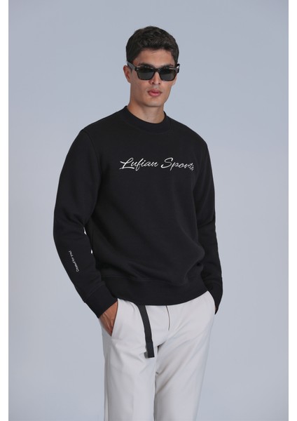 Loved Erkek Sweatshirt Kırık Beyaz