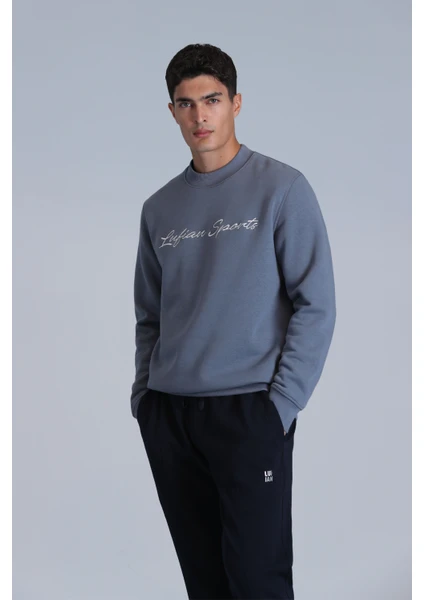 Loved Erkek Sweatshirt Kırık Beyaz