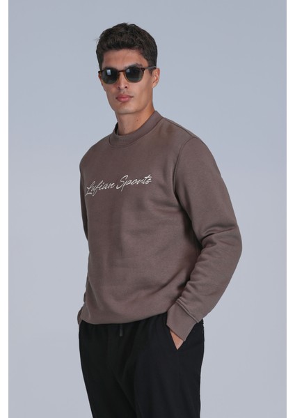 Loved Erkek Sweatshirt Kırık Beyaz