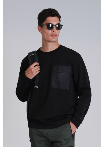Techno Erkek Sweatshirt Kırık Beyaz