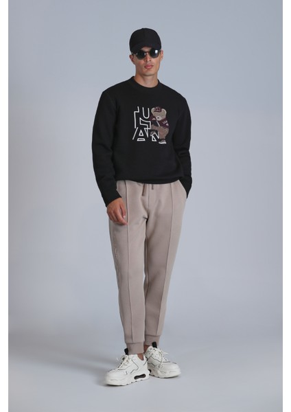 Pıtcher Erkek Sweatshirt Siyah