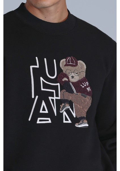 Pıtcher Erkek Sweatshirt Siyah