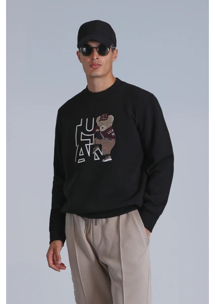 Pıtcher Erkek Sweatshirt Kırık Beyaz