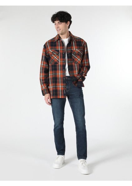 041 Danny Slim Fit Düşük Bel Dar Paça Erkek Denim Jean Pantolon Cl1062433