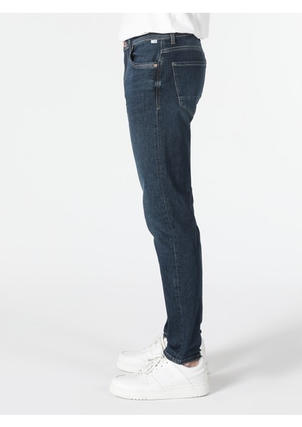 041 Danny Slim Fit Düşük Bel Dar Paça Erkek Denim Jean Pantolon Cl1062433