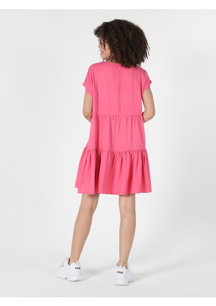 Regular Fit Kadın Pembe Elbise
