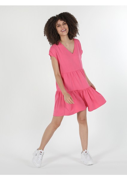 Regular Fit Kadın Pembe Elbise
